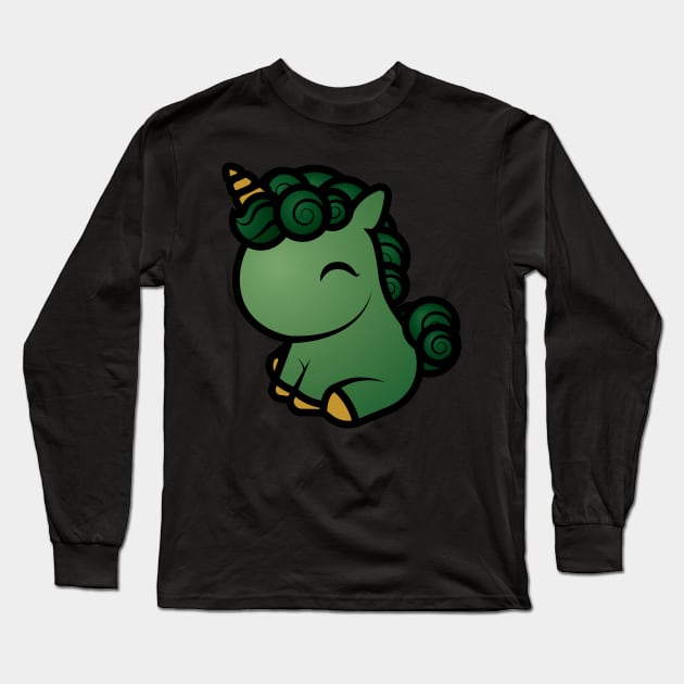 Jade, The Tooniefied Unicorn Long Sleeve T-Shirt by Tooniefied